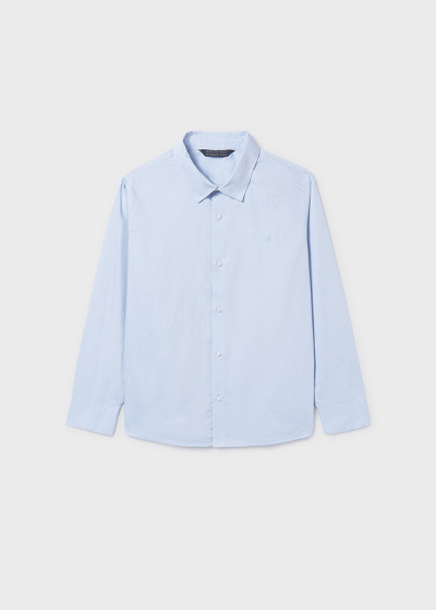 Camicia m/l basica Celeste...