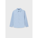 Camicia m/l basica Celeste rig 012