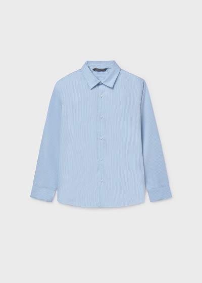 Camicia m/l basica Celeste...