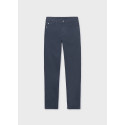 Pantalone 5 tasche slim fit basic Marino 080