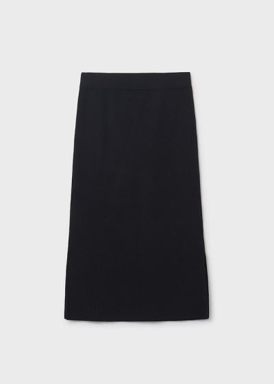 Gonna midi tricot Nero 043