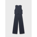 Compl. pantalone lungo gilet Petrolio 011
