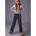 Pantalone lungo velluto Petrolio 085