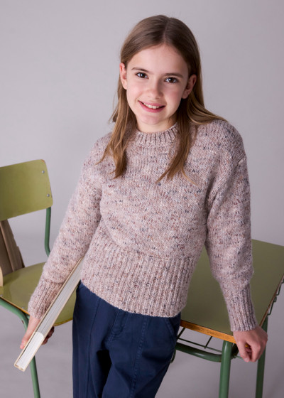 Maglione mix Pois mez 085