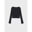 Maglioncino costine Nero 082