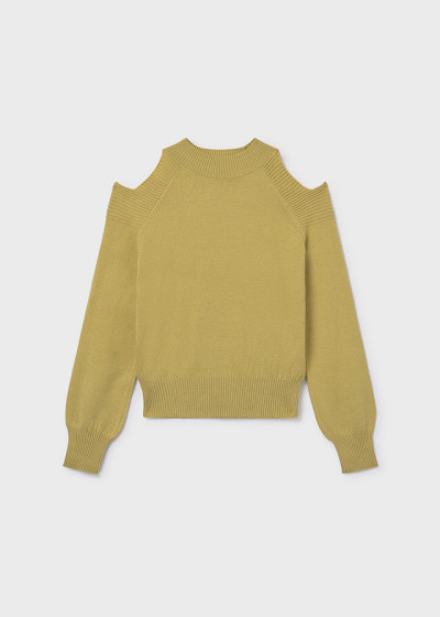 Maglione cut out Olio 073