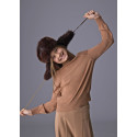 Maglione cut out Cacao vig 074