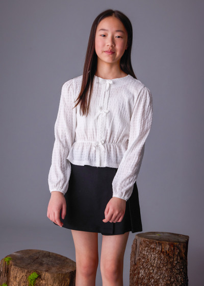 Top fiocco Panna 036
