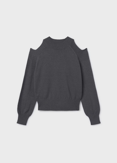 Maglione cut out Piombo 076