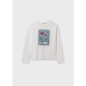 Maglietta m/l fiore Panna lago 092