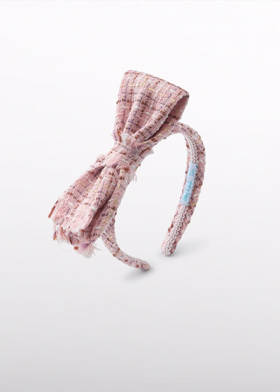 Cerchietto tweed fiocco...