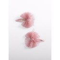 Set 2 fermagli fiocco tulle Petalo 061