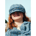 Berretto tweed Celeste 050