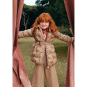 Giaccone ricamo imbottito Camel 094