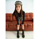 Dolcevita tricot costine combi Nero 084