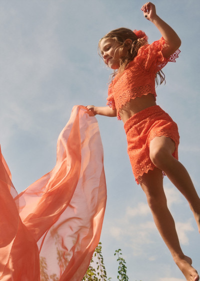 Compl. bermuda guipur