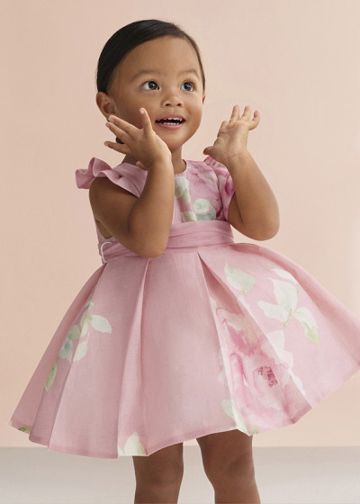 Vestito lino stampato