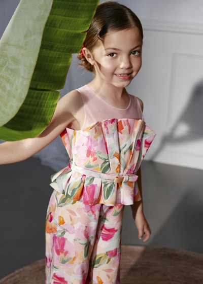 Tuta lunga viscosa stampa