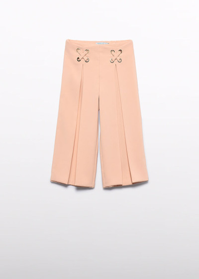 Pantalone lungo crepe