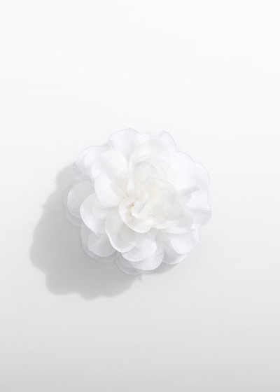 Fermaglio fiore chiffon combin