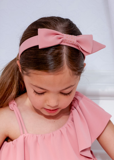 Cerchietto fiocco crepe