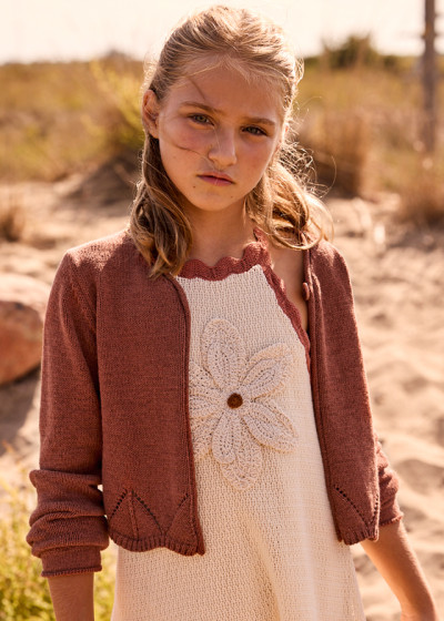 Cardigan tricot cinte