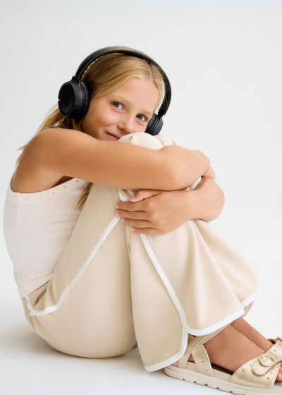 Pantalone lungo crepe