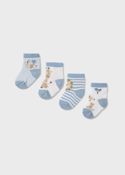 Set 4 calzini Azzurro 040