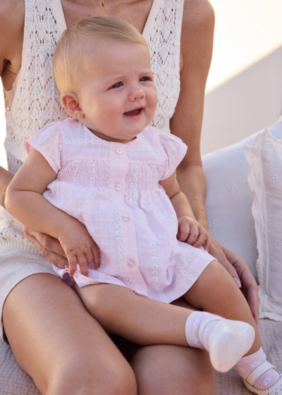 Vestito garzato Rosa baby 042