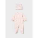 Tutina e cappello Rosa baby086