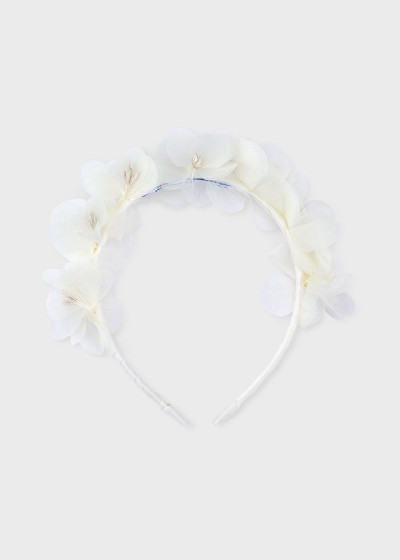 Cerchietto fiori Ecru 037