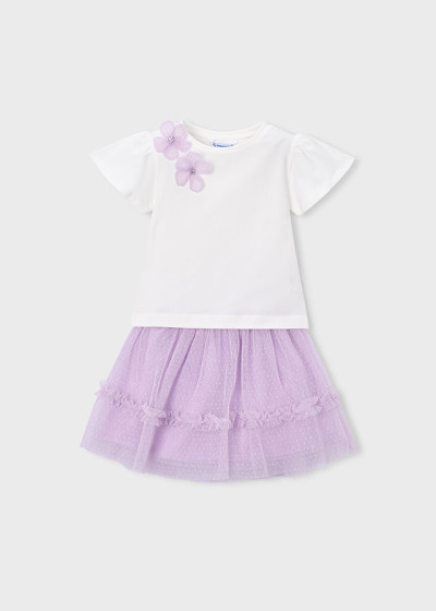 Compl. gonna tulle Malva 081