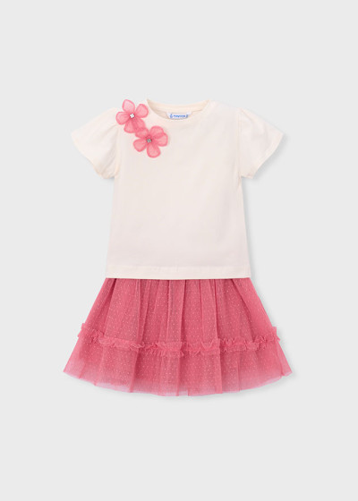 Compl. gonna tulle Camelia 082
