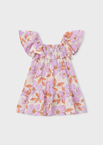 Vestito effetto lino stampa...