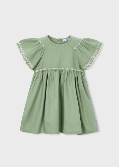 Vestito ricamato Muschio 083