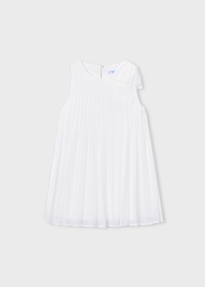 Vestito plissettato Ecru 086