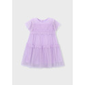 Vestito tulle plumetis Malva 081
