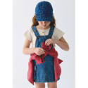 Gonna salopette denim fluido Cuore 078