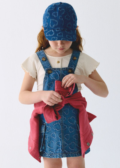Gonna salopette denim...