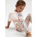 Comp. leggings stampato Salmone 037