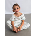 Comp. pant. lungo righe Ecru menta 058