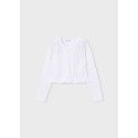 Coprispalla maglia strutturato Bianco 094