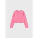 Coprispalla maglia strutturato Geranio 095