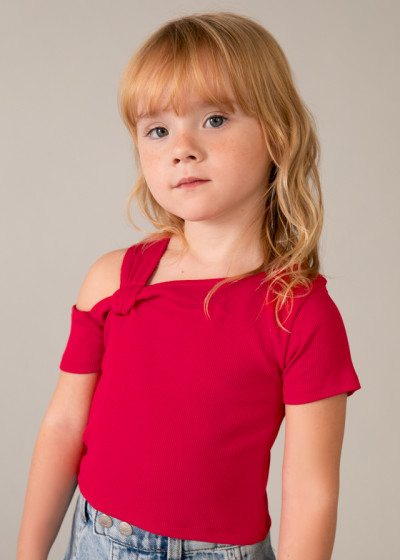 Maglietta m/c asimmetrica...