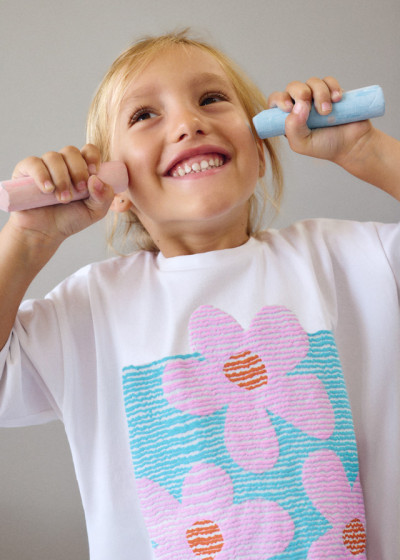 Maglia m/c Bco lilac 025