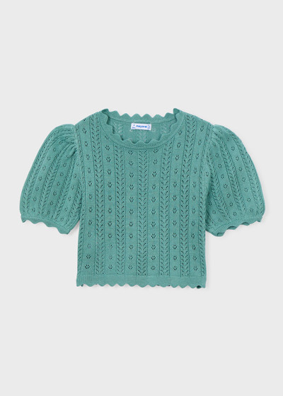 Maglietta m/c tricot Menta 057