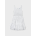Vestito voile fantasia Bianco 094