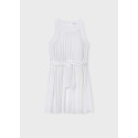 Vestito plissettato Ecru 011