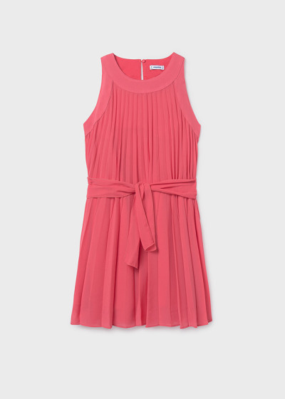 Vestito plissettato Corallo...