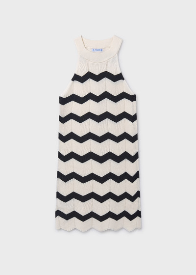 Vestito tricot zig zag Crd...